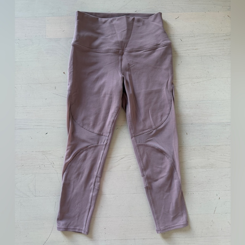 Alo Mauve Mesh Leggings